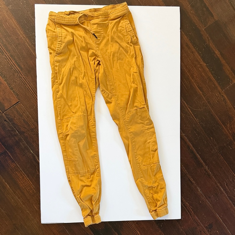 Black Diamond Mustard Drawstring Joggers